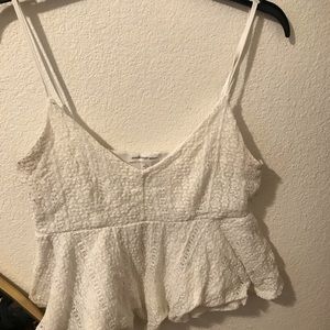 White Crop Top